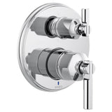 Brizo - Invari Pressure Balance Valve With Integrated 6-Function Diverter Trim - Less Handles - Chrome