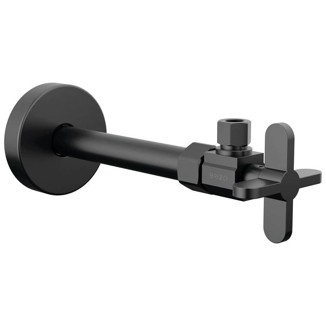 Brizo - Odin Angled Supply Stop Valve with Cross Handle - Matte Black