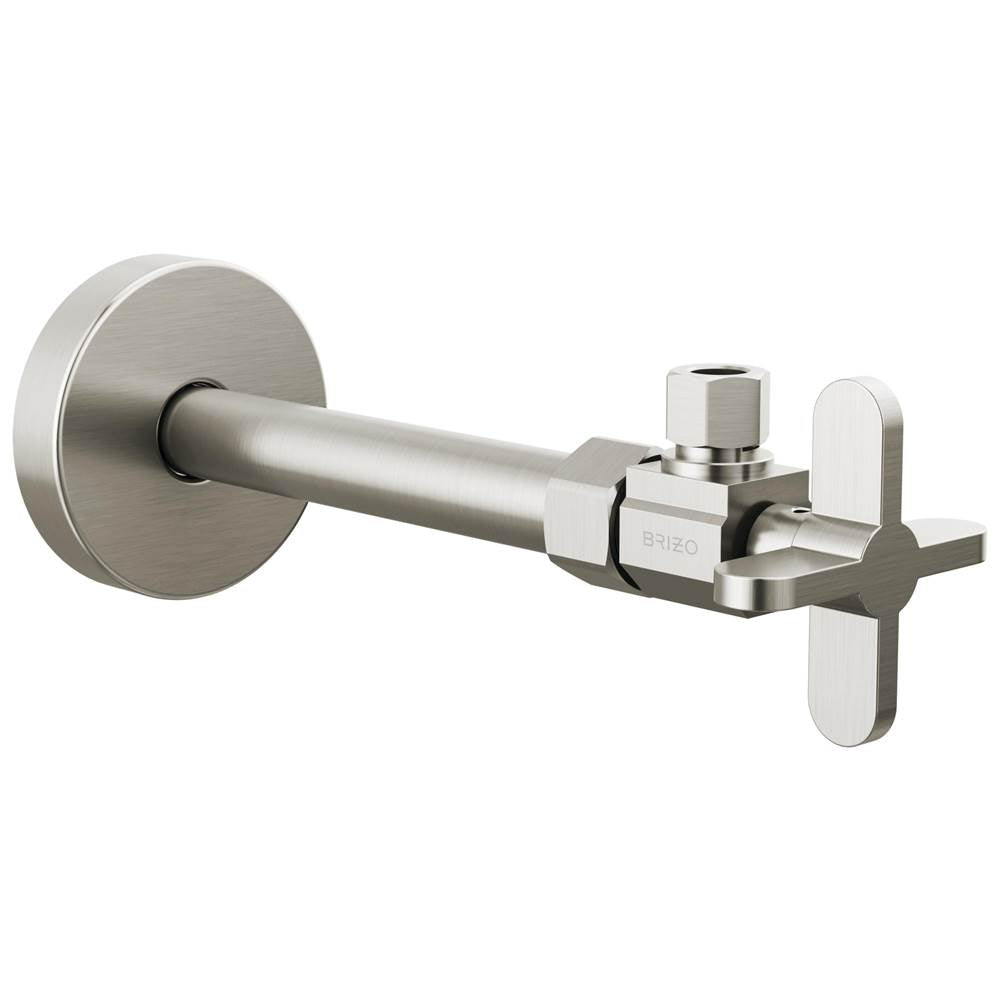 Brizo - Odin Angled Supply Stop Valve with Cross Handle - Brushed Nickel