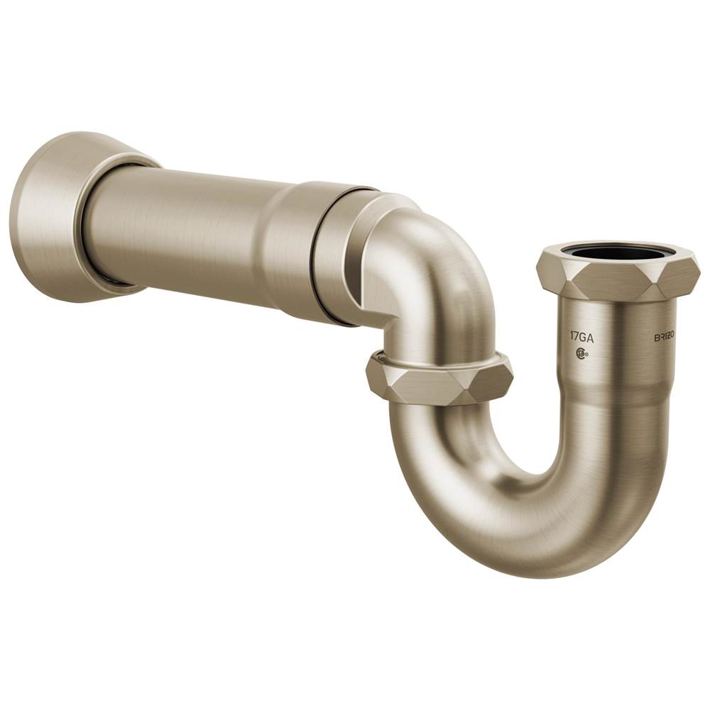 Brizo - Other 17-Gauge P-Trap with Flange - Brushed Nickel