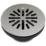 Brizo - Other 4'' Prefab Round Shower Drain - Luxe Nickel