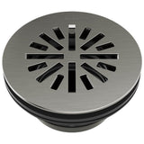 Brizo - Other 4'' Prefab Round Shower Drain - Luxe Steel