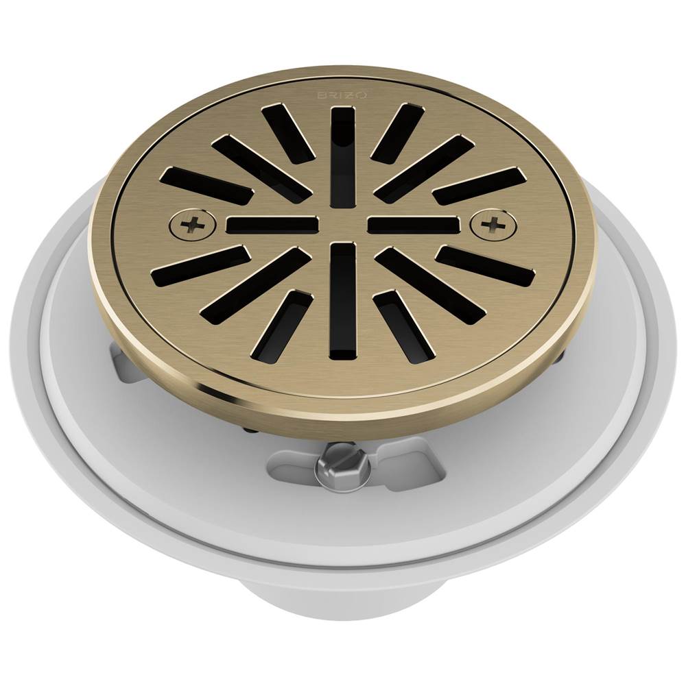 Brizo - Other 4'' Tile-In Round Shower Drain - Luxe Gold