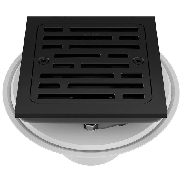Brizo - Other 4'' Tile-In Square Shower Drain - Matte Black