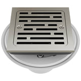 Brizo - Other 4'' Tile-In Square Shower Drain - Brushed Nickel