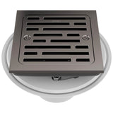 Brizo - Other 4'' Tile-In Square Shower Drain - Brilliance Black Onyx