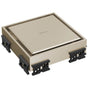 Brizo - Other 4'' Reversible Square Point Shower Drain - Brushed Nickel