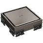 Brizo - Other 4'' Reversible Square Point Shower Drain - Brilliance Black Onyx