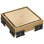 Brizo - Other 4'' Reversible Square Point Shower Drain - Polished Gold