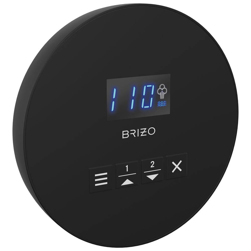 Brizo - Other MystixE Round Steam Control - Matte Black