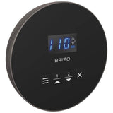 Brizo - Other MystixE Round Steam Control - Brilliance Black Onyx