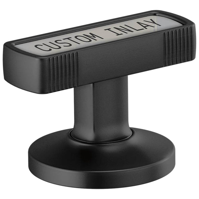 Brizo - Kintsu Widespread Lavatory Knob Handles with Custom Inlay - Matte Black