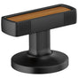 Brizo - Kintsu Widespread Lavatory Handle Kit with Wood Insert - Matte Black