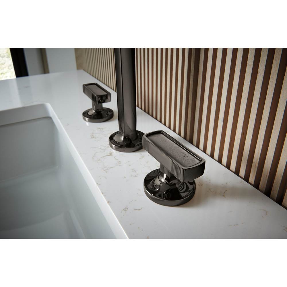 Kintsu Widespread Lavatory Knob with Concrete Inlay Handle Kit