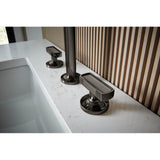Kintsu Widespread Lavatory Knob with Concrete Inlay Handle Kit
