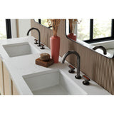 Kintsu Widespread Lavatory Knob with Wood Inlay Handle Kit