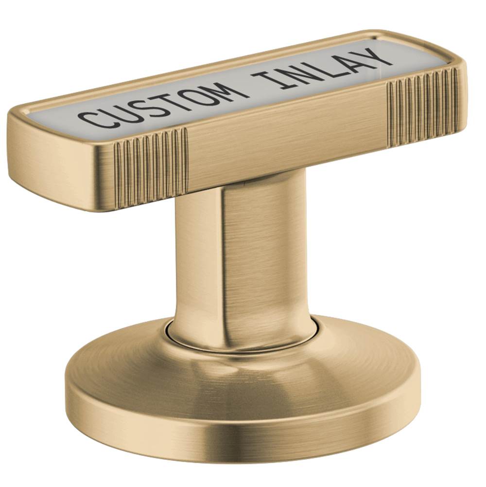 Brizo - Kintsu Widespread Lavatory Knob with Custom Inlay Handle Kit - Luxe Gold