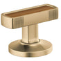 Brizo - Kintsu Widespread Lavatory Knob with Wood Inlay Handle Kit - Luxe Gold