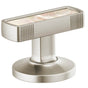 Brizo - Kintsu Widespread Lavatory Knob with Mother of Pearl Inlay Handle Kit - Luxe Nickel