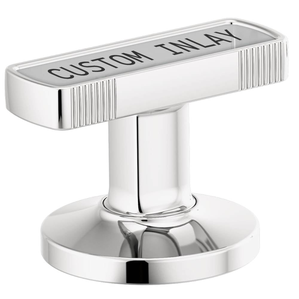 Brizo - Kintsu Widespread Lavatory Knob with Custom Inlay Handle Kit - Chrome
