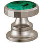 Brizo - BeauclereE Widespread Lavatory Wheel Handle Kit - Luxe Nickel With Malachite