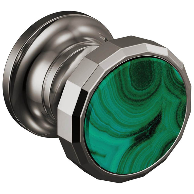 Brizo - BeauclereE Wall Mount Lavatory Wheel Handle Kit - Brilliance Black Onyx With Malachite