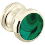 Brizo - BeauclereE Wall Mount Lavatory Wheel Handle Kit - Polished Nickel With Malachite