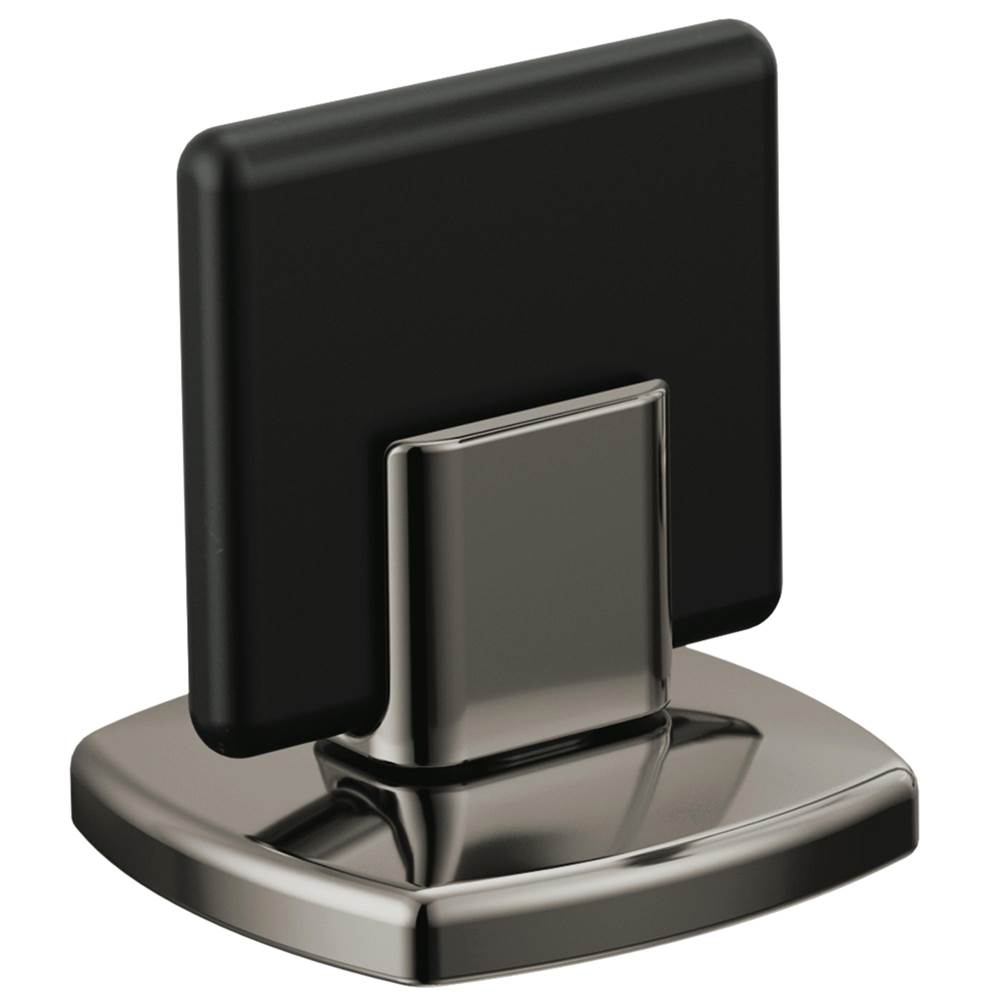 Brizo - AllariaE Widespread Lavatory Knob Handle Kit - Brilliance Black Onyx  With  Matte Black