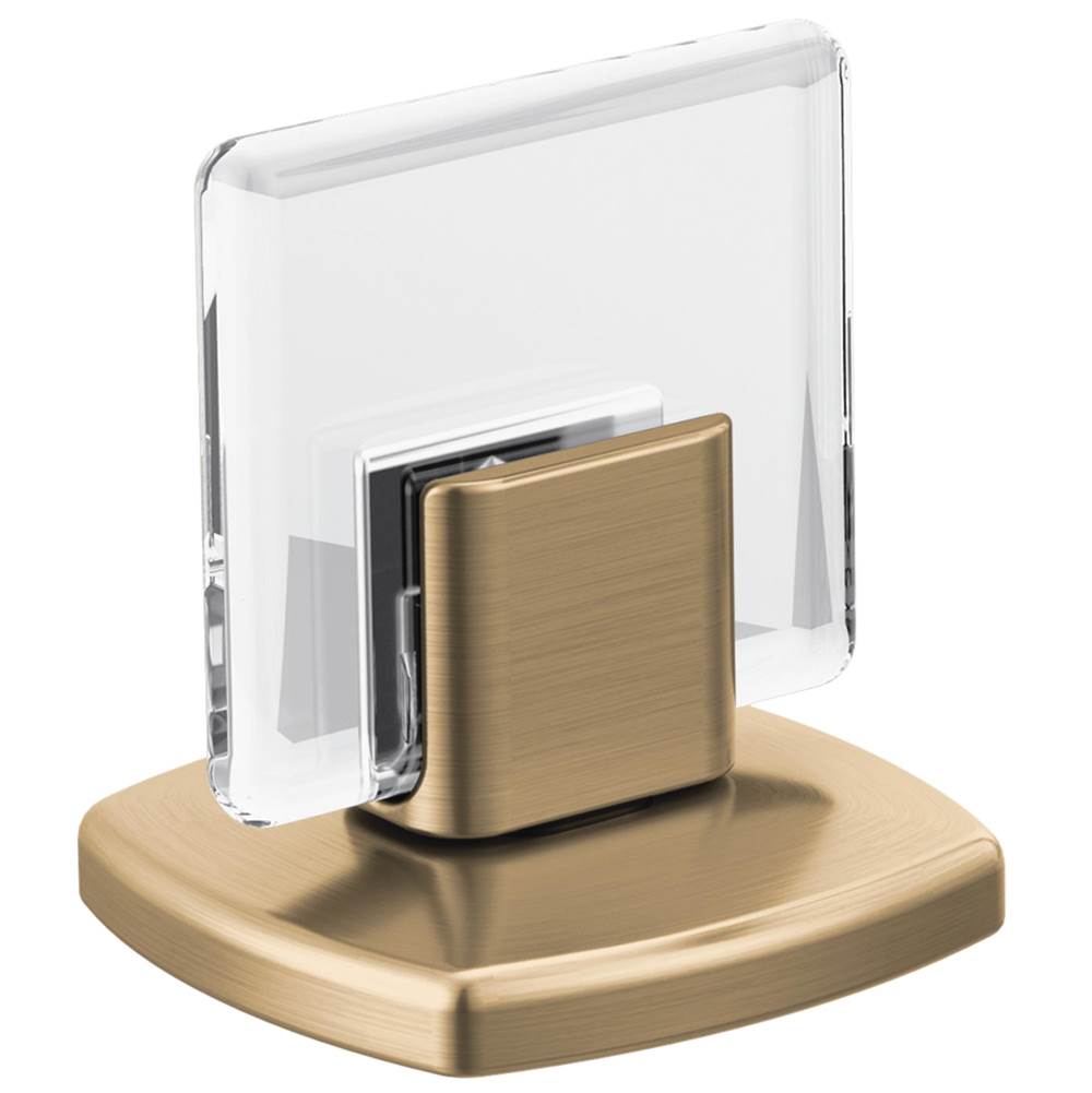 Brizo - AllariaE Widespread Lavatory Knob Handle Kit - Luxe Gold  With  Clear Acrylic
