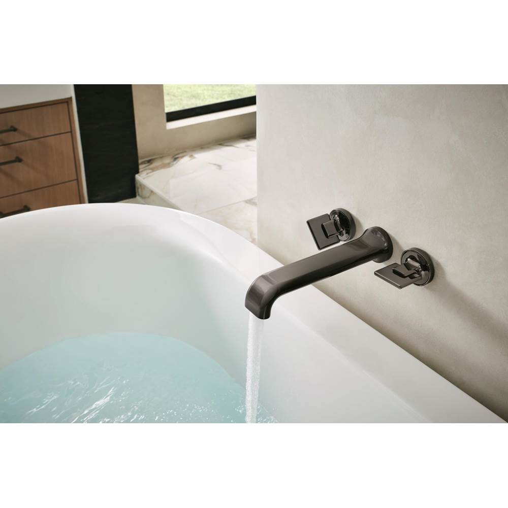 AllariaE Two-Handle Wall Mount Tub Filler Knob Handle Kit