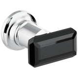 Brizo - Invari Two-Handle Wall Mount Tub Filler Black Crystal Knob Handle Kit - Polished Chrome  With  Black Crystal