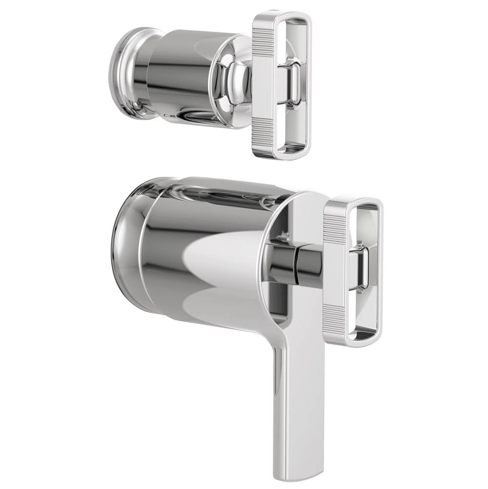 Brizo - Kintsu TempAssure Thermostatic Valve with Diverter Trim Knob Handle Kit - Chrome
