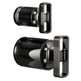Brizo - Kintsu Pressure Balance Valve with Integrated Diverter Trim Knob Handle Kit - Brilliance Black Onyx