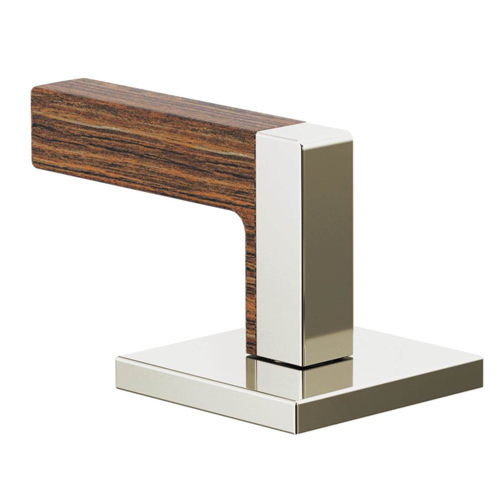 Brizo - Frank Lloyd Wright Widespread Lavatory Lever Handle Kit - Polished Nickel Wood