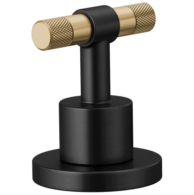 Brizo - Litze Widespread Handle Kit - T-Lever - Matte Black With Luxe Gold