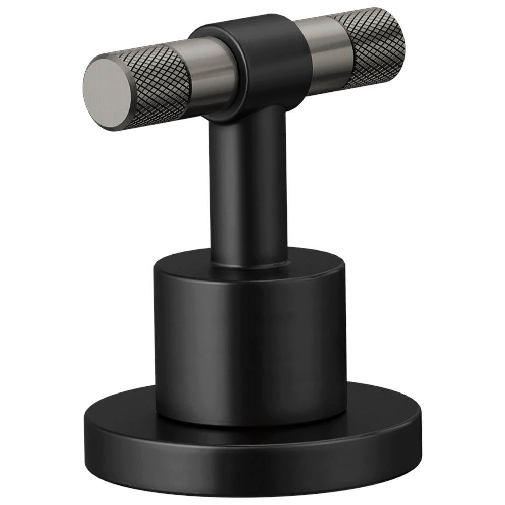 Brizo - Litze Widespread Handle Kit - T-Lever - Matte Black With Luxe Steel