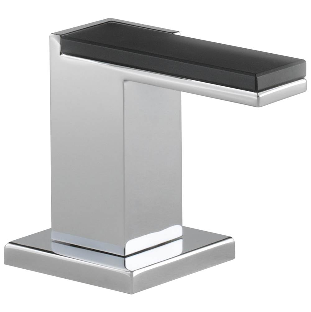 Brizo - Siderna Widespread Lavatory and Bidet Solar Gray Glass Lever Handle Kit - Chrome