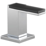 Brizo - Siderna Widespread Lavatory and Bidet Solar Gray Glass Lever Handle Kit - Chrome