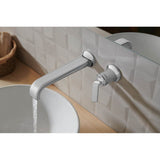 AllariaE Two-Hole, Single-Handle Wall Mount Lavatory Faucet Twist Handle Kit
