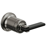 Brizo - AllariaE Two-Hole, Single-Handle Wall Mount Lavatory Faucet Lever Handle Kit - Brilliance Black Onyx  With  Matte Black