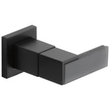 Brizo - Siderna Wall Mount Lavatory Solar Gray Glass Lever Handle Kit - Matte Black