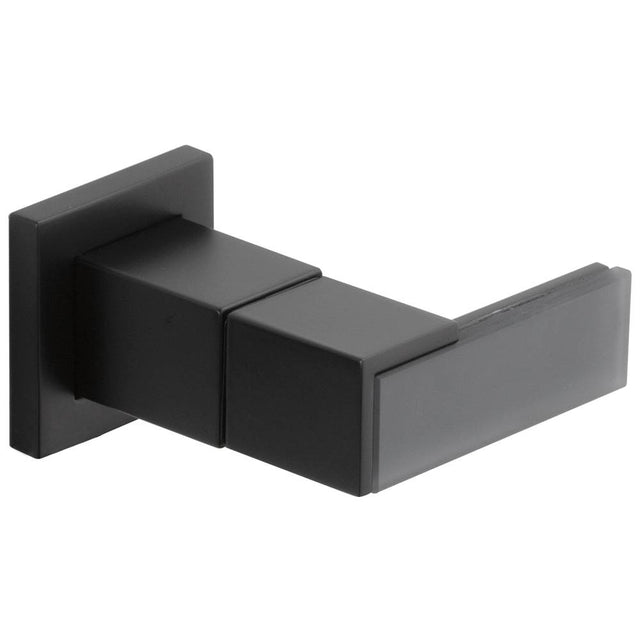 Brizo - Siderna Wall Mount Lavatory Solar Gray Glass Lever Handle Kit - Matte Black