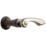 Brizo - Charlotte Wall Mount Lavatory Lever Handle Kit - Cocoa Bronze  With  Polished Nickel