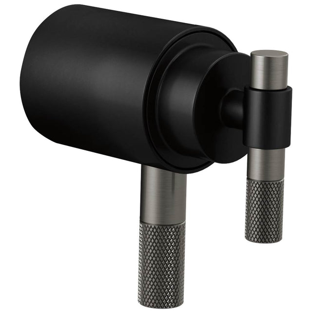 Brizo - Litze Tempassure Thermostatic Trim Handle Kit - T-Lever - Matte Black With Luxe Steel