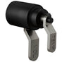 Brizo - Litze Tempassure Thermostatic Trim Handle Kit - Industrial Lever - Matte Black With Luxe Steel