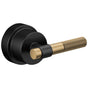 Brizo - Litze Pressure Balance Valve Trim Handle Kit - T-Lever - Matte Black With Luxe Gold