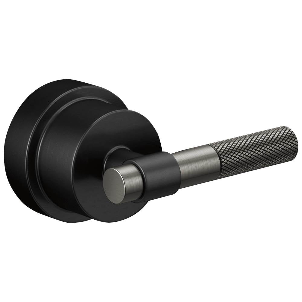 Brizo - Litze Pressure Balance Valve Trim Handle Kit - T-Lever - Matte Black With Luxe Steel