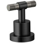 Brizo - Litze Roman Tub Handle Kit - T-Lever - Matte Black With Luxe Steel