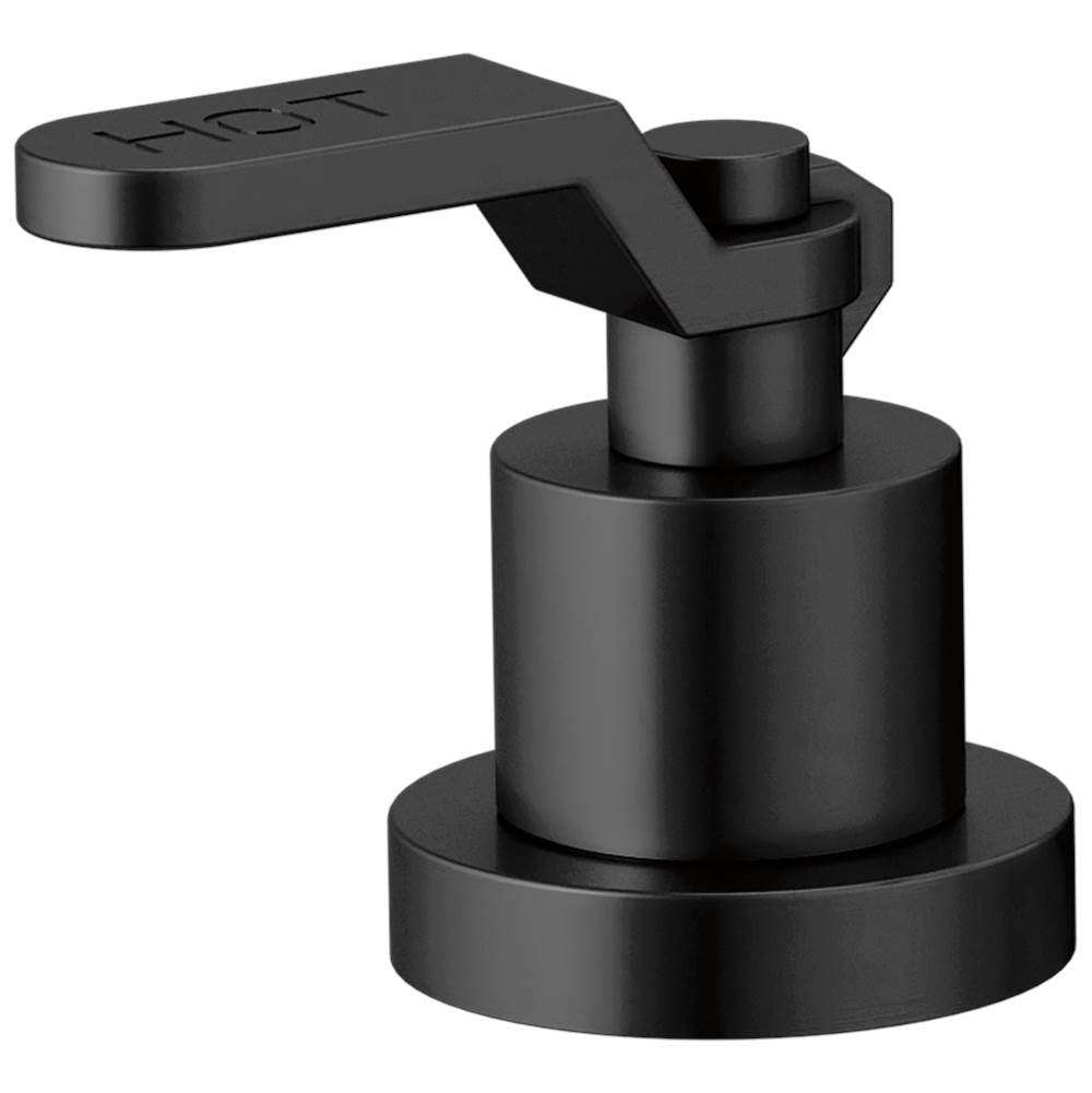 Brizo - Litze Roman Tub Handle Kit - Industrial Lever - Matte Black
