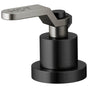 Brizo - Litze Roman Tub Handle Kit - Industrial Lever - Matte Black With Luxe Steel